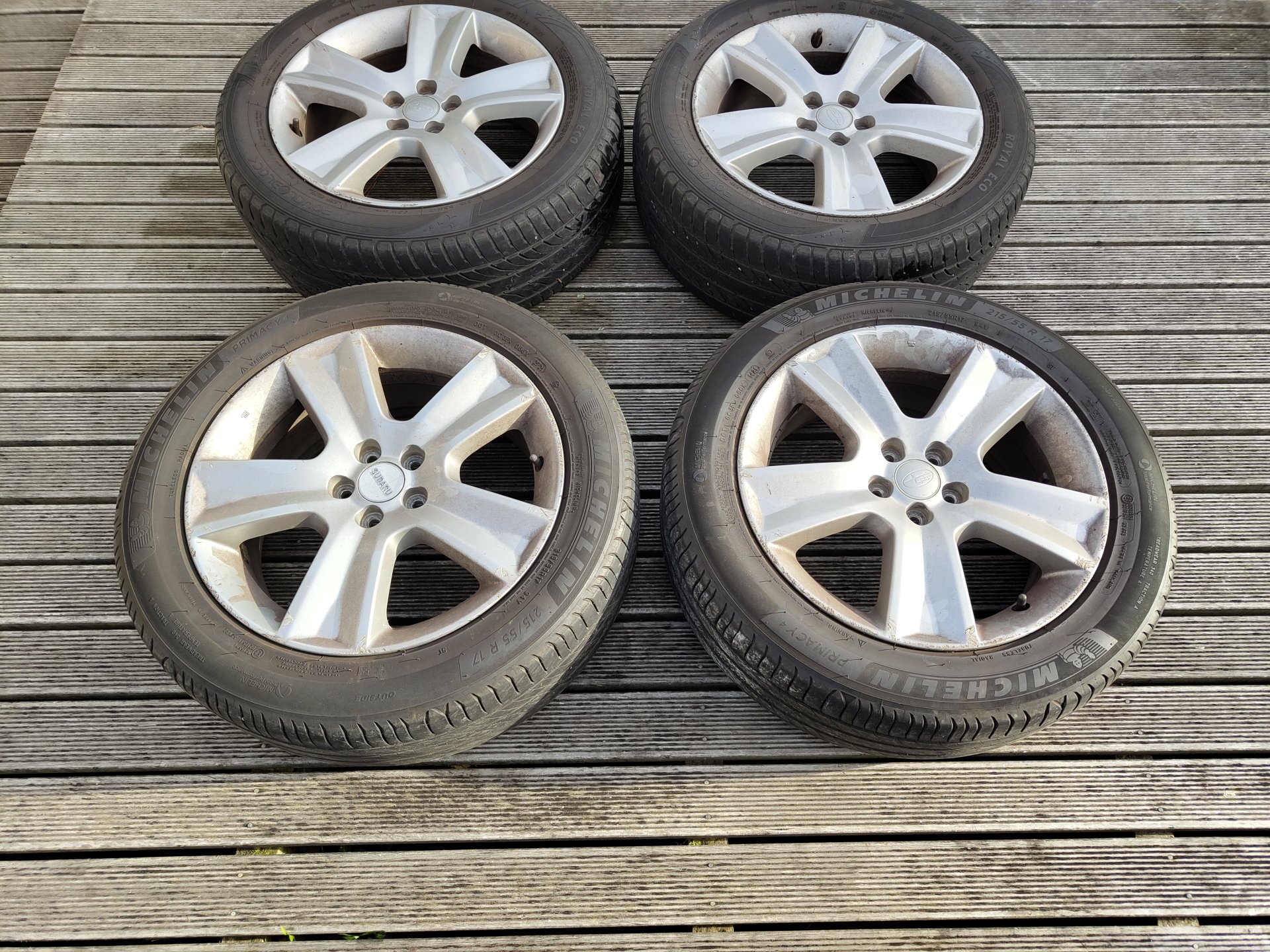 Subaru Outback 17" Wheels + WoF Ready Tyres